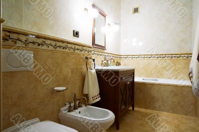 bathroom in old style