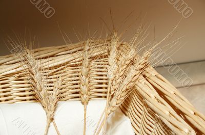 wheat in a basket