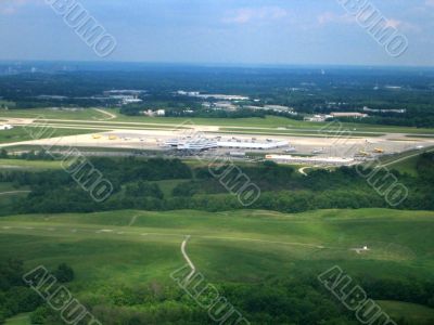Airport aerial vies