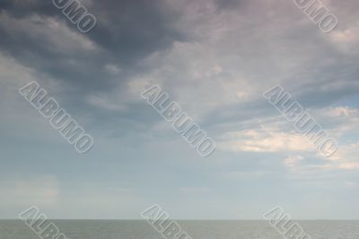 Cloudy sky over sea