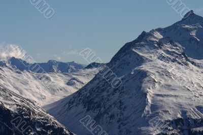 Mountains in winter