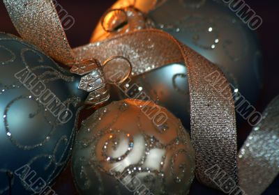 Christmas ornaments / background