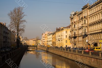Spring upon Petersburg`s rivers