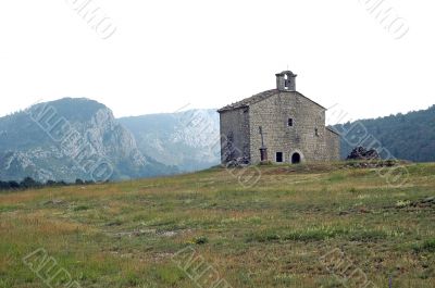 Little church in the French Alps