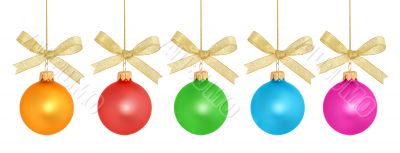 Christmas Ball Series / isolated / with clipping path