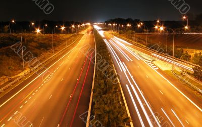 Night Shot of Expressway