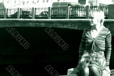 Girl in stress