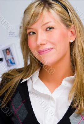 young beautiful woman portrait