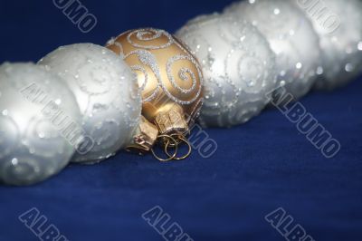 Christmas Ornaments / Balls / with copy spase