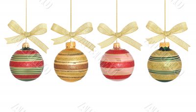 Christmas Ball Series / isolated / with clipping path