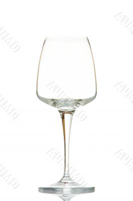 Empty wine glass
