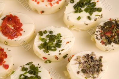Decorated creamcheese