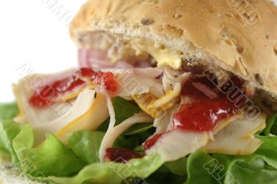 Turkey And Lettuce Roll 2