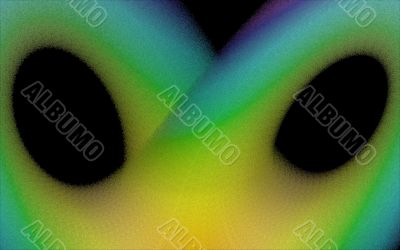 abstract staring owl eyes