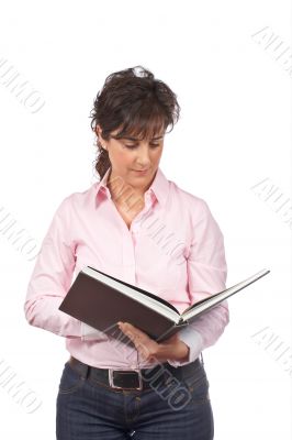 Woman reading a book