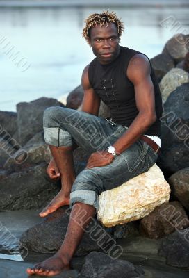 Portrait of young man