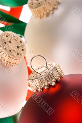 Christmas ornaments in white 2