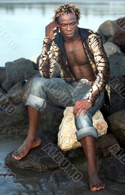 Portrait of young man