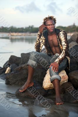 Portrait of young man