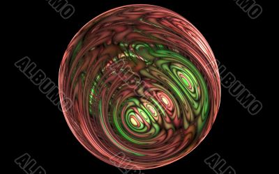 Christmas bauble planet
