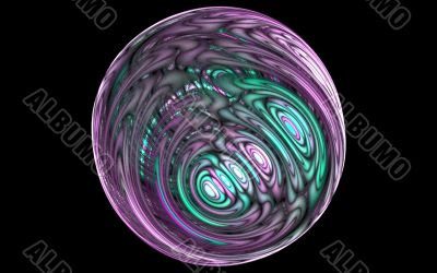 Space christmas bauble