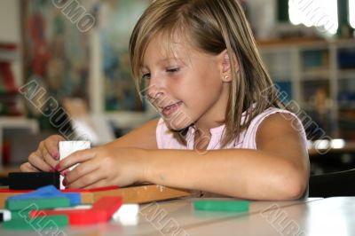 Beautiful playing girl