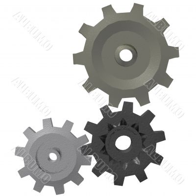 3d Gears Isolated