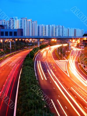 Evening Shot of Expressway