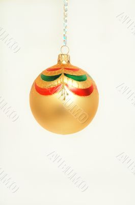 Christmas ball isolated on white