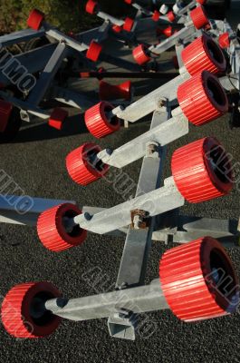 Rollers on Boat Tow