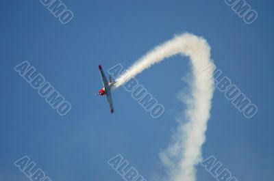 Plane with Smoke