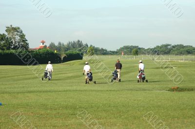 4 Golf Players