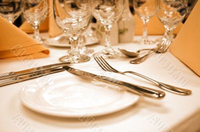 Bread Plate in Warm Lighting