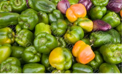 Bell Peppers At The Market