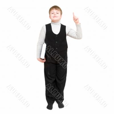 schoolboy with book