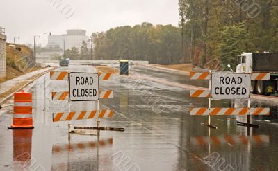 Wet Road Closed