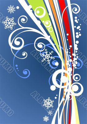 blue striped background