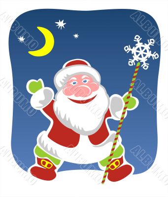 smiling santa claus