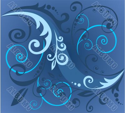 blue vegetative pattern