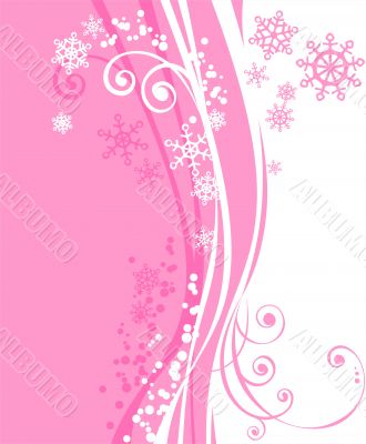 pink winter background