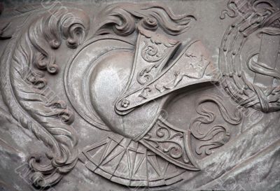 Helmet of the soldier