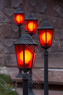 A number of lanterns