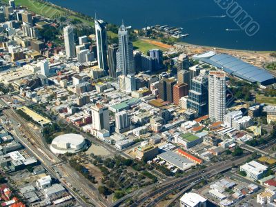 Perth City Aerial View 2