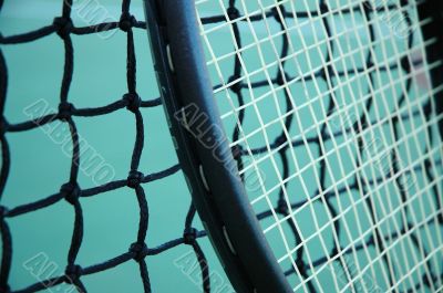 Tennis Racket and Net