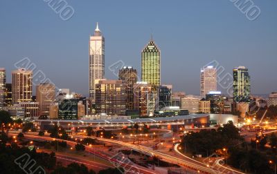 City Skyline at Dusk