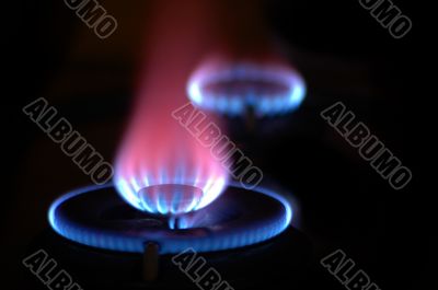 Flames from 2 Stoves