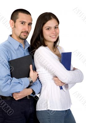 casual student couple