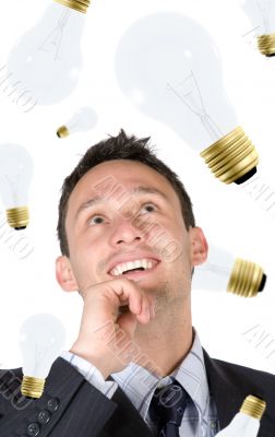 business creativity - man with ideas