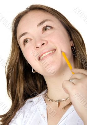 beautiful business woman smiling