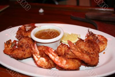 Cocunt Shrimp Dish